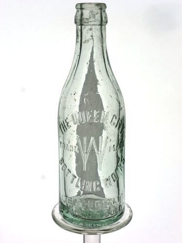1955 Queen City Bottling Works 8oz Embossed Bottle 