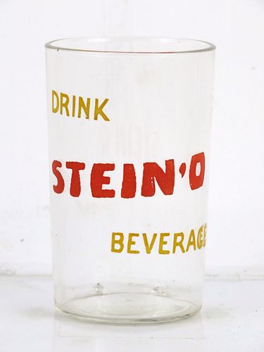 1950 Stein-O Beverages New Orleans Louisiana 3¾ Inch Tall ACL Drinking Glass 