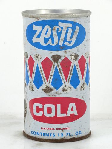 1970 Zesty Cola Cobis Products Atlanta Georgia 12oz Ring Top Can 