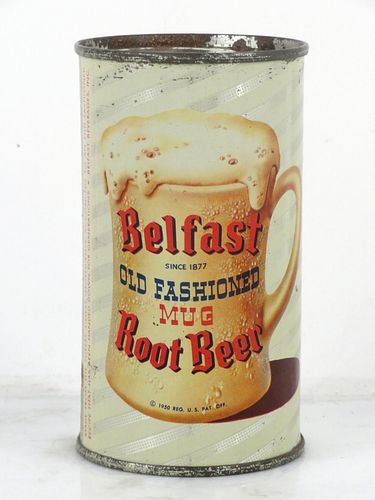 1957 Belfast Root Beer San Francisco California 12oz Flat Top Can 