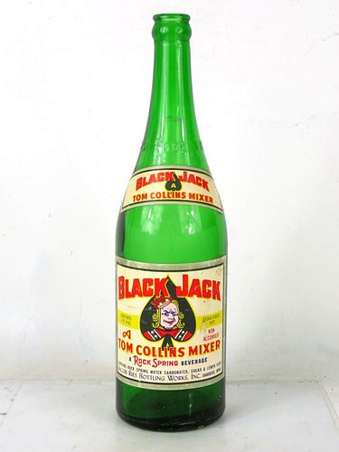 1951 Black Jack Tom Collins Mixer Jacob Ries Shakopee Minnesota 24oz Bottle 
