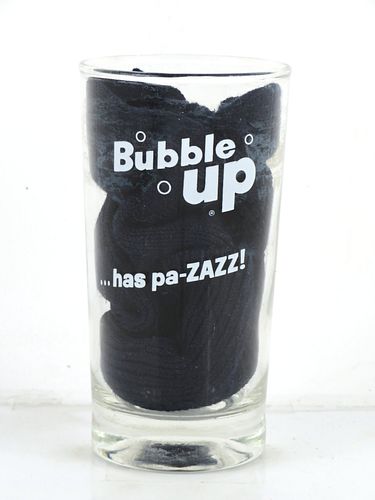 1970 Bubble Up (white) 5 Inch Tall ACL Drinking Glass 
