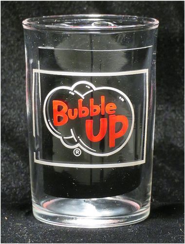 1960 Bubble Up 2 Sided 3½ Inch Tall ACL Drinking Glass 