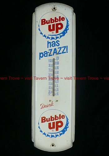 1960 Bubble Up Has Pa-ZAZZ! Thermometer 
