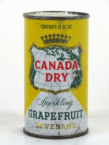 1962 Canada Dry Grapefruit Beverage Atlanta Georgia 12oz Flat Top Can 