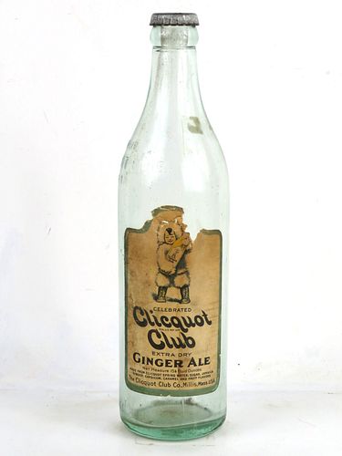 1935 Clicquot Club Ginger Ale 15oz Bottle 