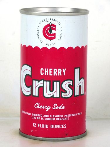 1972 Crush Cherry Soda Cicero New York 12oz Ring Top Can 