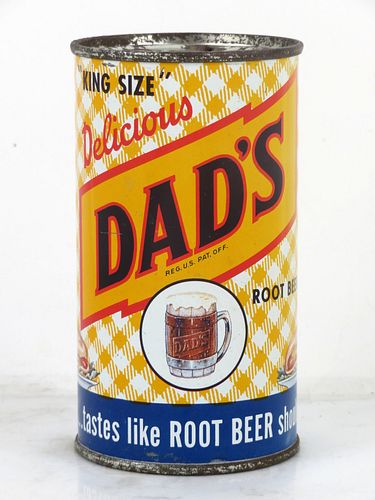 1960 Dad's Root Beer Chicago Illinois 12oz Flat Top Can 