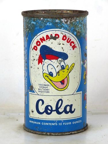 1956 Donald Duck Cola St. Paul Minnesota 12oz Flat Top Can 