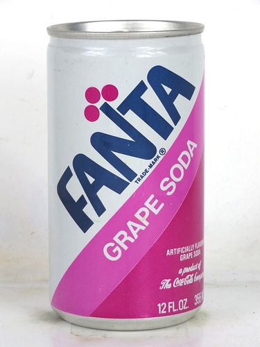 1974 Fanta Grape Soda Can San Francisco California 12oz Eco-Tab Can 
