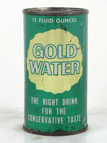 1969 Gold Water Granite City Illinois 12oz Flat Top Can 