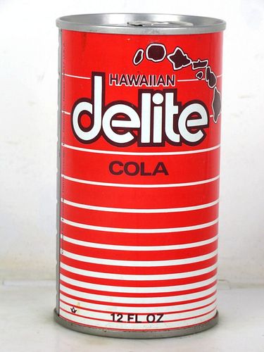 1973 Hawaiian Delite Cola Honolulu 12oz Ring Top Can 
