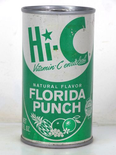 1970 Hi-C Florida Florida Punch Houston Texas 12oz Juice Top Can 