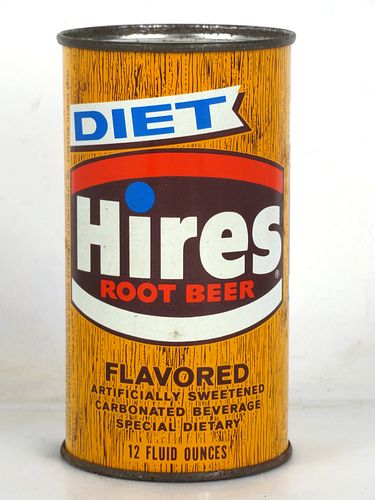 1967 Hire's Root Beer 12oz Flat Top Can Evanston Illinois 
