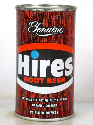 1969 Hires Root Beer (Upside Down) Evanston Illinois 12oz Ring Top Can 