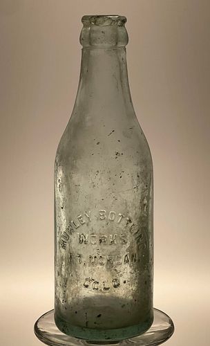 1930 Hurley Bottling Works Fort Morgan Colorado 6oz Embossed Bottle 