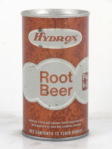 1971 Hydrox Root Beer Certified Grocers Chicago Illinois 12oz Ring Top Can 