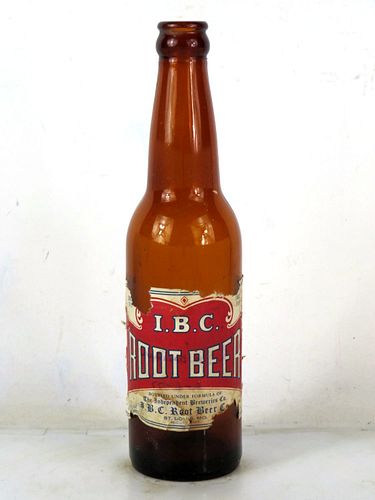 1942 I.B.C. Root Beer 12oz Bottle Saint Louis Missouri
