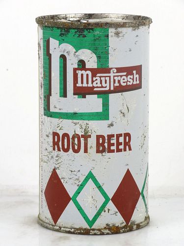 1964 Mayfresh Root Beer Mayfair Markets Los Angeles California 12oz Flat Top Can 