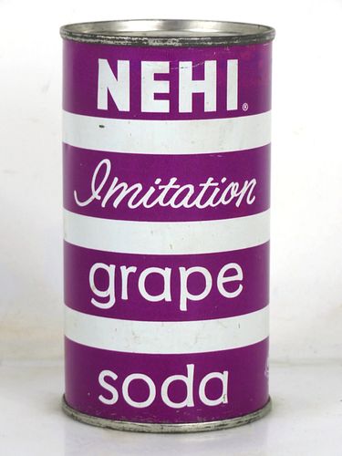 1958 Nehi Grape Soda 12oz Flat Top Can Columbus Georgia 