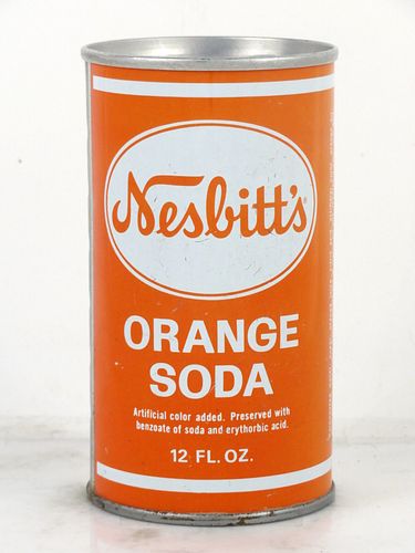 1971 Nesbitt's Orange Soda Oshkosh Wisconsin 12oz Ring Top Can 