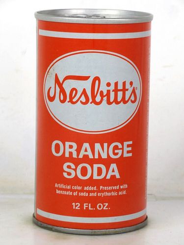 1973 Nesbitt's Orange Soda Oskaloosa Iowa 12oz Ring Top Can 