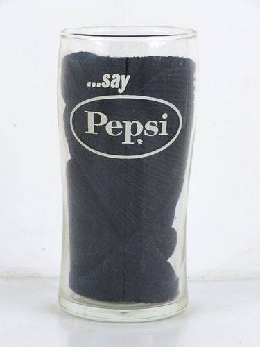1960 Pepsi-Cola (Label Transition) 5 Inch Tall ACL Drinking Glass 