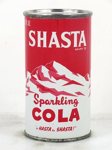 1963 Shasta Cola (2-color) San Francisco California 12oz Flat Top Can 