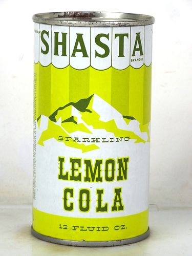 1962 Shasta Lemon Cola San Francisco California 12oz Flat Top Can 