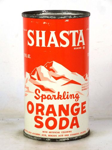 1960 Shasta Orange Soda St. Paul Minnesota 12oz Flat Top Can 