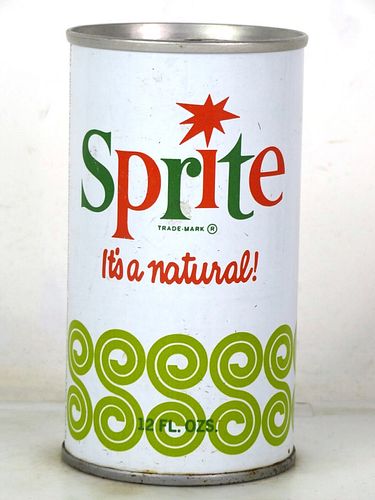1969 Sprite Soda Speedway Indiana 12oz Ring Top Can 