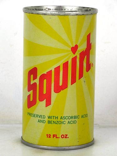 1968 Squirt Soda Denver Colorado 12oz Juice Top Can 