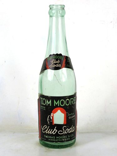 1934 Tom Moore Club Soda Minneapolis Minnesota 12oz Bottle 