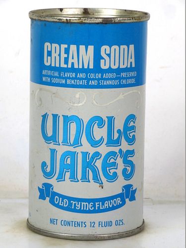 1967 Uncle Jake's Cream Soda St. Paul Minnesota 12oz Juice Top Can 