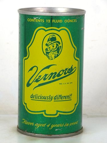 1969 Vernors Ginger Soda Cleveland Ohio 12oz Ring Top Can 