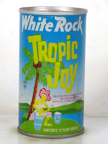 1970 White Rock Tropic Joy Boston Massachusetts 12oz Ring Top Can 