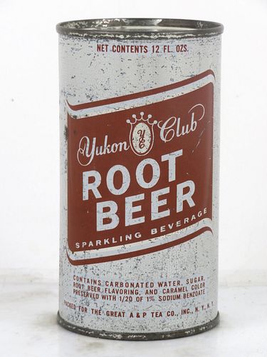 1960 Yukon Root Beer A&P Stores New York 12oz Flat Top Can 