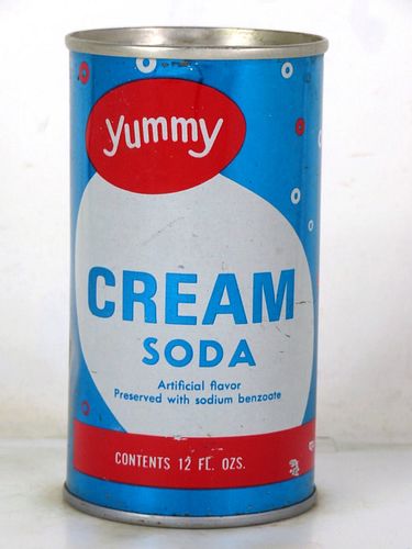 1971 Yummy Cream Soda Melrose Park Illinois 12oz Ring Top Can 
