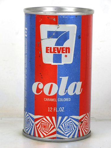 1985 7-Eleven Cola Dallas Texas 12oz Ring Top Can 