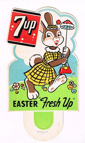 1951 7Up Easter Bottle Topper 
