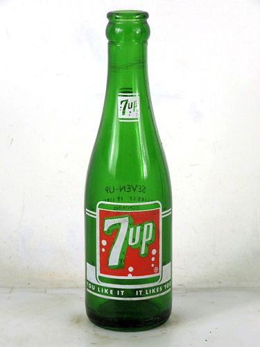1943 7up Seven Up Raleigh North Carolina 7oz ACL Bottle 