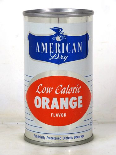 1962 American Dry Diet Orange Soda Manchester New Hampshire 12oz Flat Top Can 