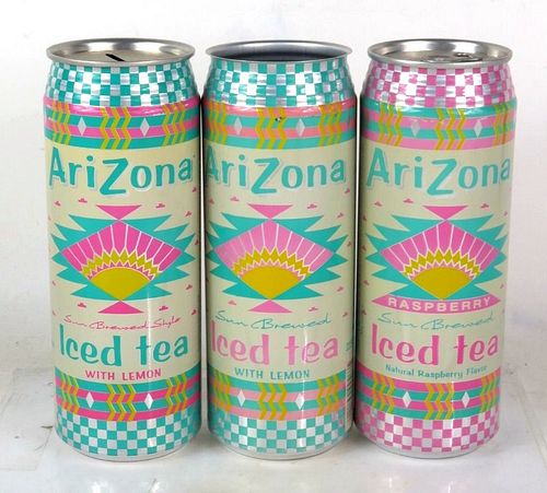 1999 Arizona Iced Tea Lot of THREE 23.5oz Can 