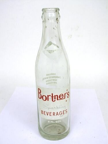 1955 Bortner's Sparkling Beverages ACL Bottle Hanover PA 8oz ACL Bottle 