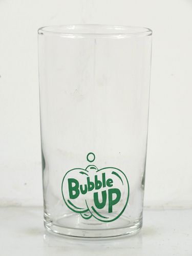 1955 Bubble Up (green) 4â…“ Inch Tall ACL Drinking Glass 