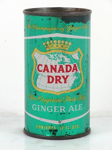 1962 Canada Dry Ginger Ale New York NY 12oz Flat Top Can 