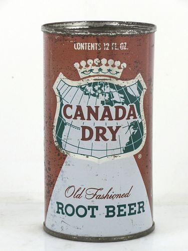 1962 Canada Dry Root Beer Maspeth New York 12oz Flat Top Can 