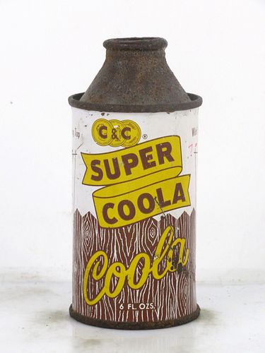 1959 Cantrell & Cochrane C&C Coola (Cola) 6oz Cone Top Can 