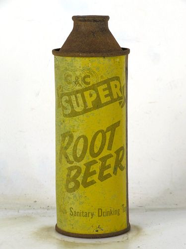 1952 Cantrell & Cochrane C&C Root Beer 9oz Cone Top Can 