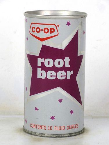 1973 Co-Op Root Beer Winnipeg Canada 10oz Ring Top Can 